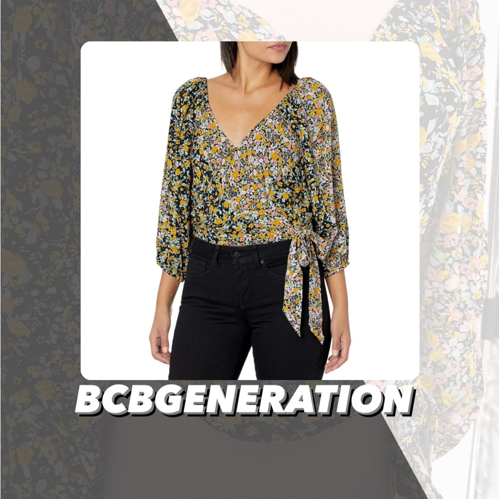 NWT BCBGeneration Floral Blouse